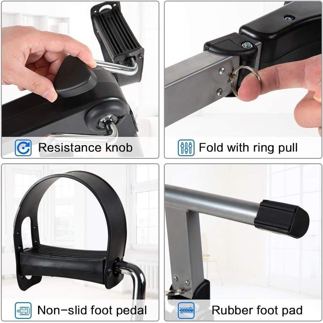 Pedal exerciser folded