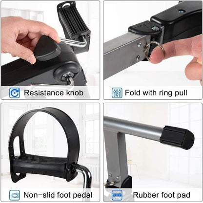 Pedal exerciser folded