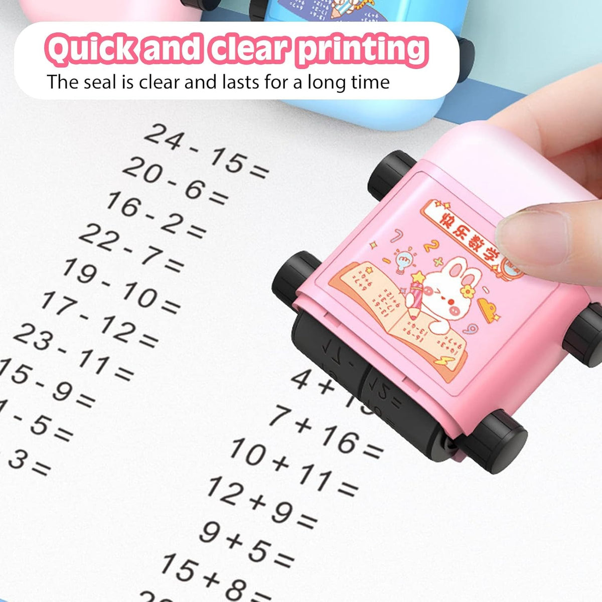 Maths stamp adjustable columns