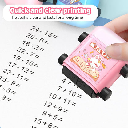 Maths stamp adjustable columns