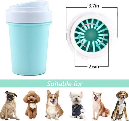 Paw cleaner silicone bristles