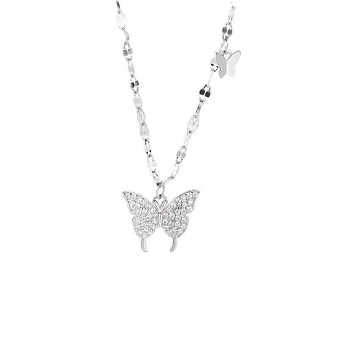 Butterfly Pendant Necklace for Women – Gold Tone – image 1