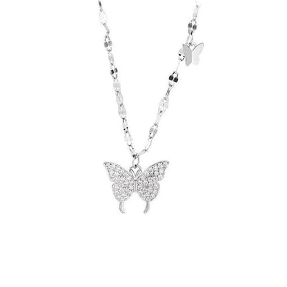 Butterfly Pendant Necklace for Women – Gold Tone – image 1