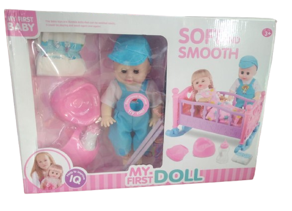 Baby Doll Rocking Bed Playset – image 2