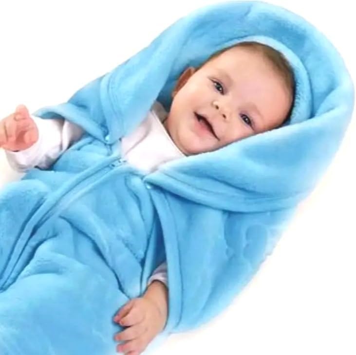 Baby Blanket with Zipper – Soft Swaddle Wrap 80 × 90 cm – image 2