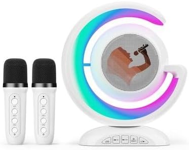 Bluetooth Party Speaker with 2 Wireless Microphones and Light Show – image 1