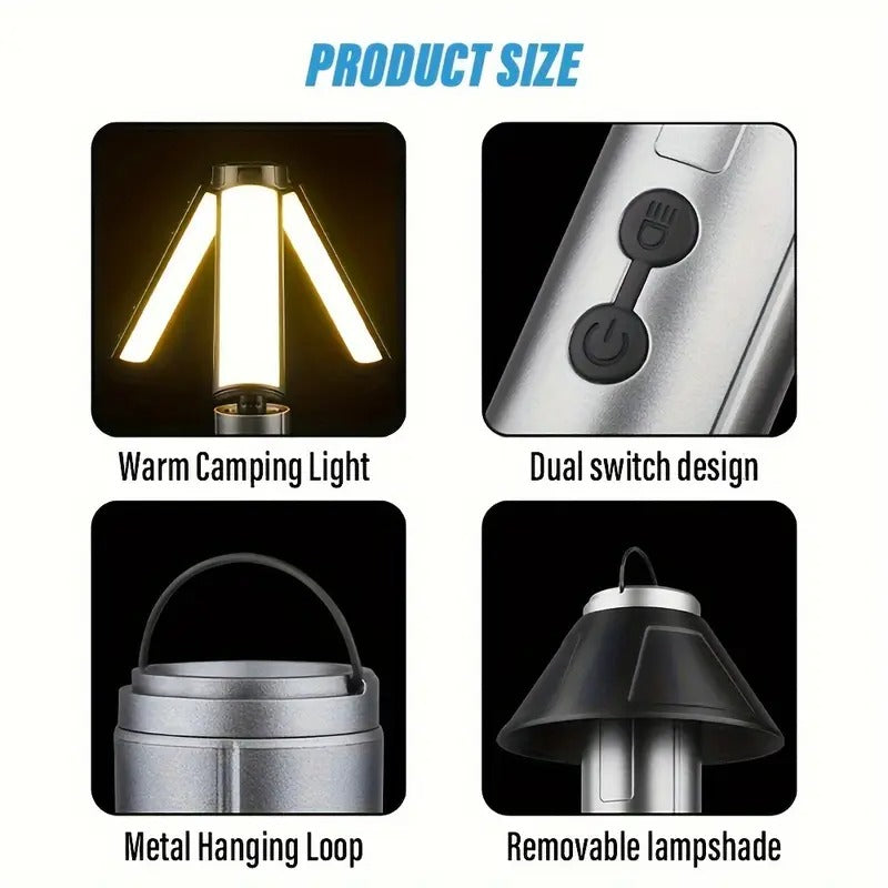 Camping light zoom beam