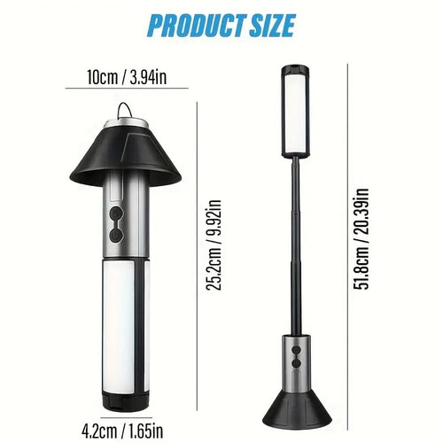 Telescopic zoom camping light