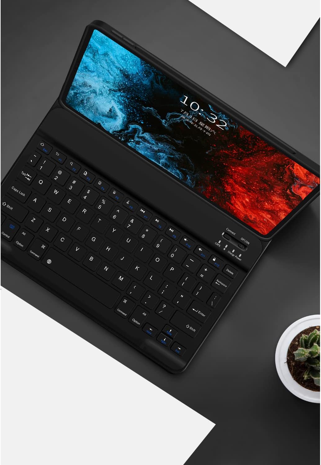 Leather Tablet Case with Wireless Keyboard – English/Arabic – image 6