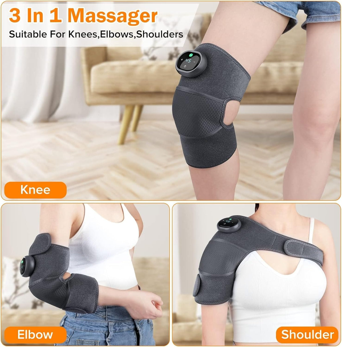 Cordless Heated Joint Massager – Knee, Shoulder and Elbow – image 4