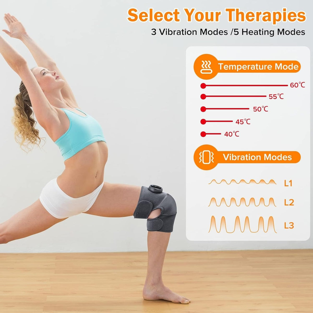 Cordless Heated Joint Massager – Knee, Shoulder and Elbow – image 3