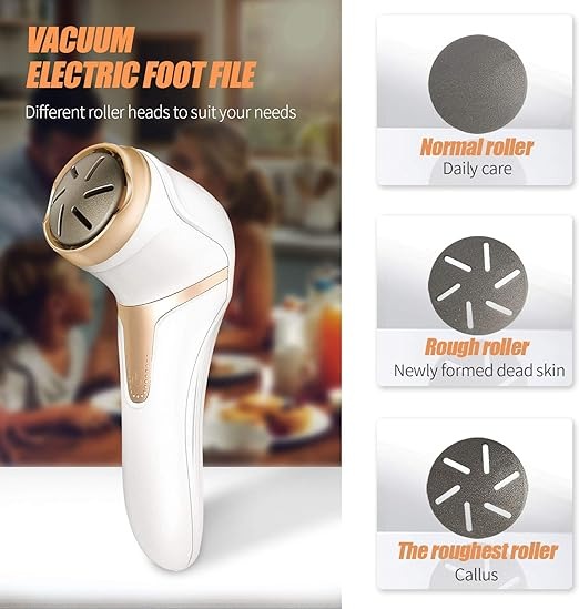 Electric Foot Callus Remover with Vacuum – Rechargeable Foot File – image 1