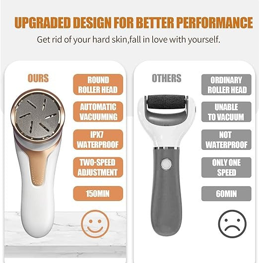 Electric Foot Callus Remover with Vacuum – Rechargeable Foot File – image 2