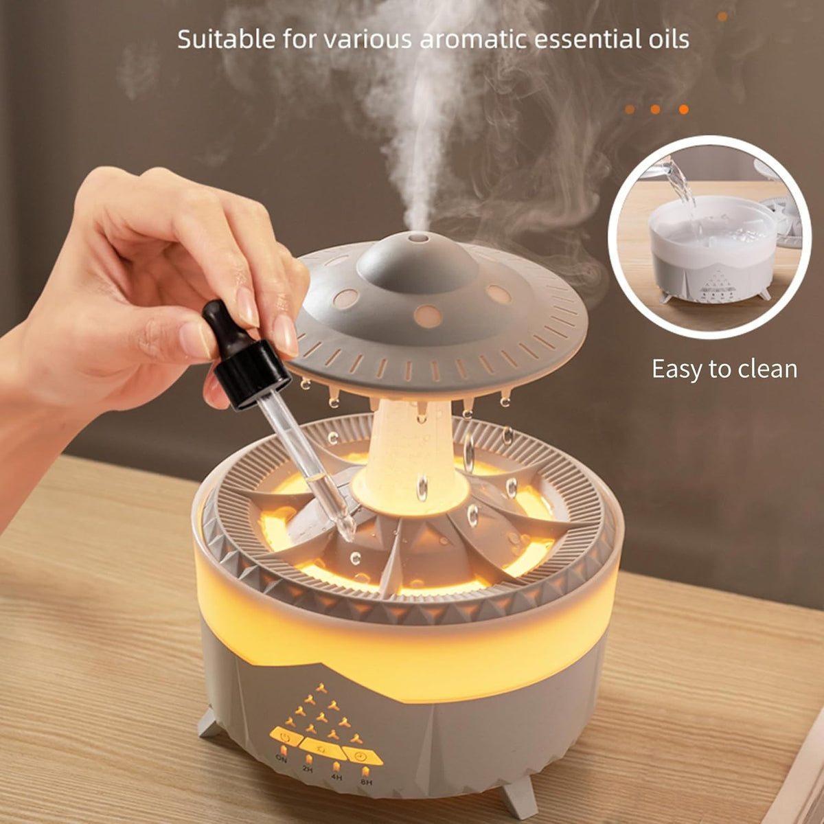 Diffuser raindrop effect