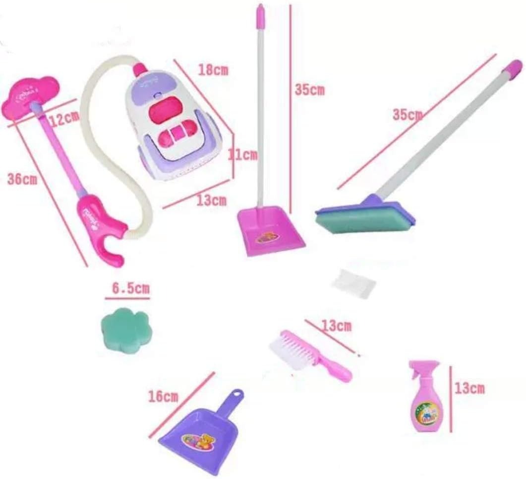 Kids Pretend Play Vacuum Cleaner and Bathroom Set – image 4
