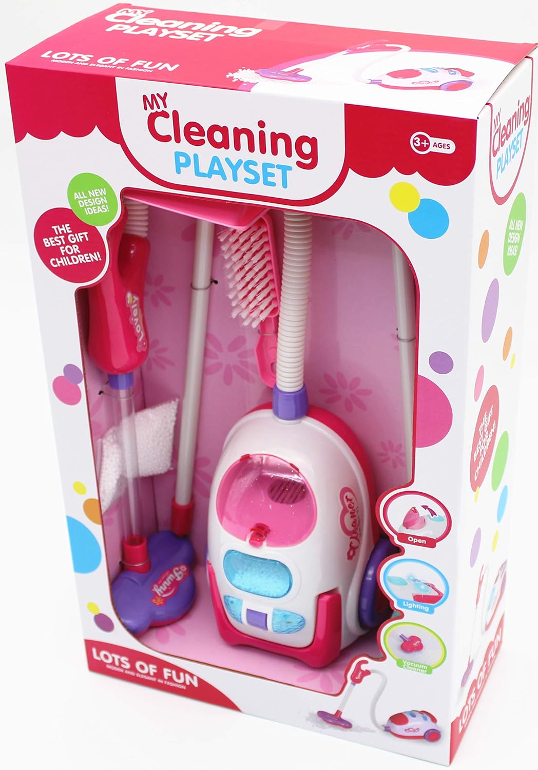 Kids Pretend Play Vacuum Cleaner and Bathroom Set – image 6