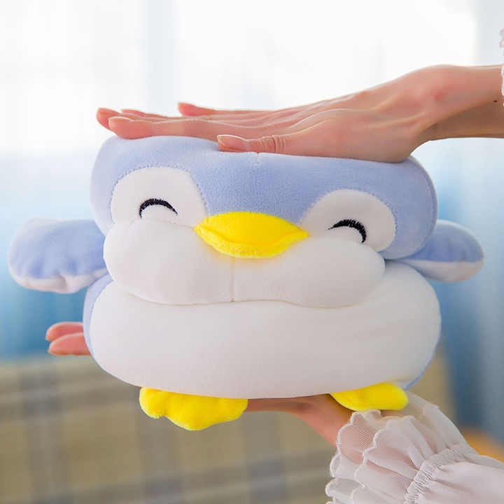 Penguin plush close-up
