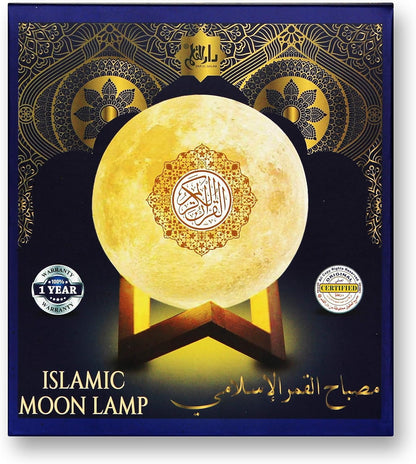 Moon lamp glowing