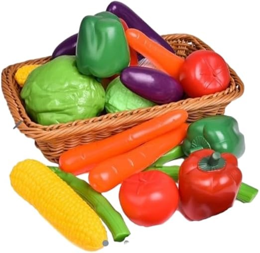 48-Piece Pretend Fruit and Vegetable Set with Tote Bag – image 2