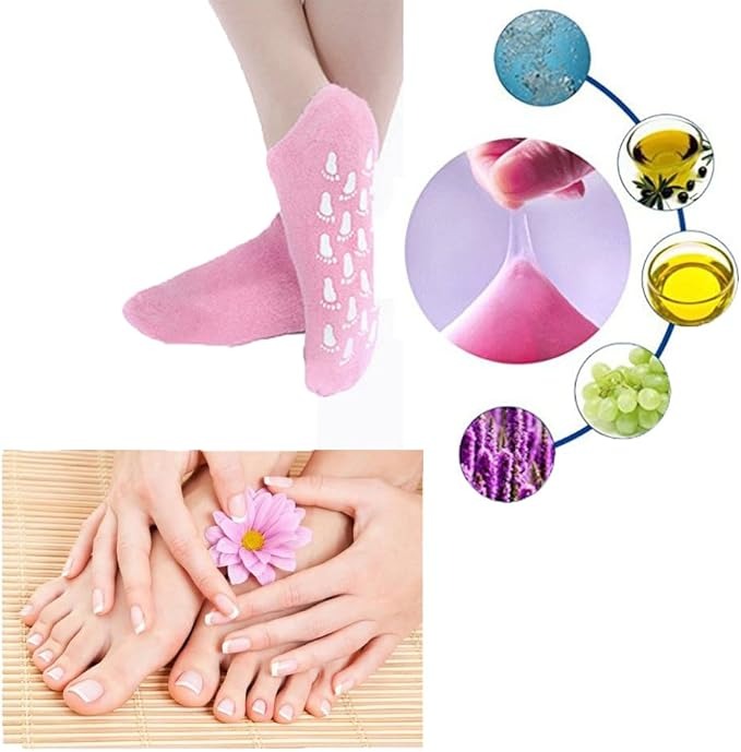 Gel Heel Socks for Dry Cracked Heels – Moisturising – image 3