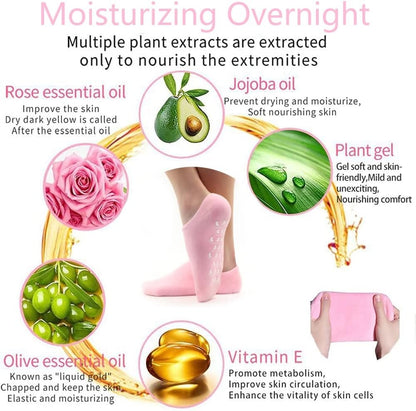 Gel Heel Socks for Dry Cracked Heels – Moisturising – image 2