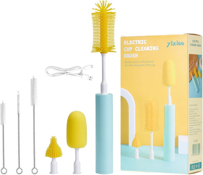 Electric baby bottle brush set