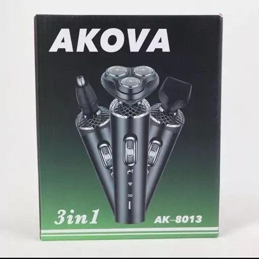 AKOVA 3-in-1 Electric Shaver – Floating Heads, Spare Blades – image 1