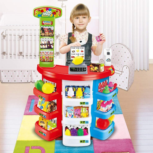 Kids supermarket play set