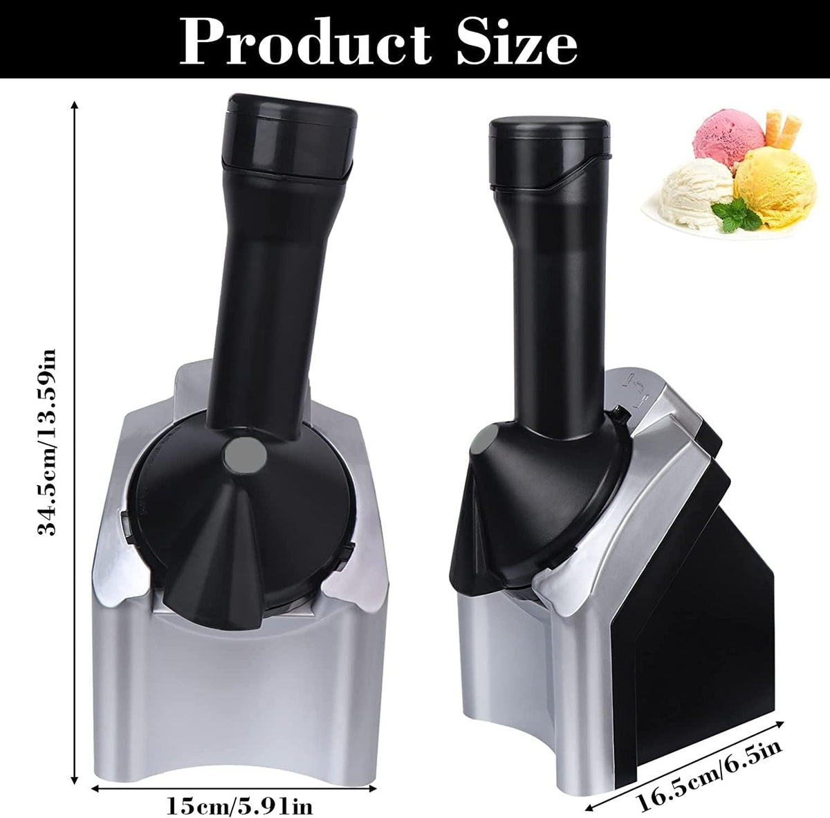 Frozen Fruit Ice Cream Maker – Healthy Soft-Serve Dessert – image 5