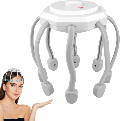 Electric Scalp Massager – 8 Vibrating Contacts, 3 Modes – image 1