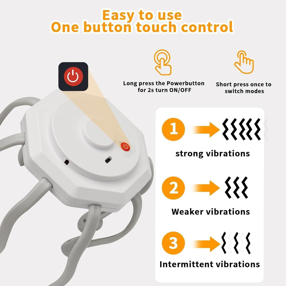 Electric Scalp Massager – 8 Vibrating Contacts, 3 Modes – image 5