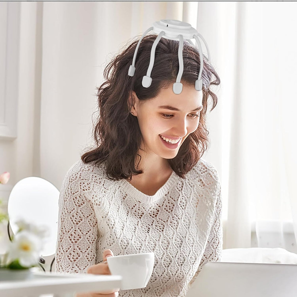 Electric Scalp Massager – 8 Vibrating Contacts, 3 Modes – image 8