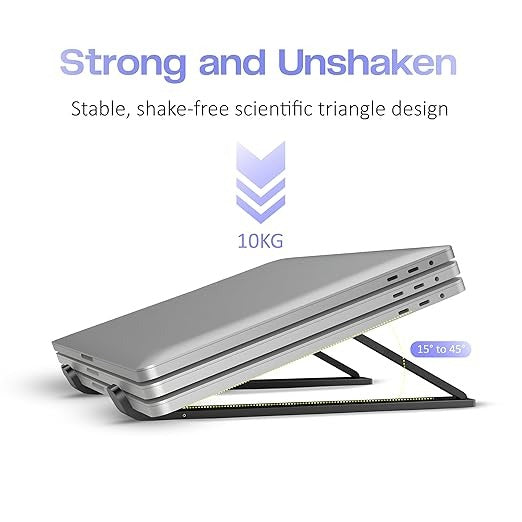 Aluminium Laptop Stand – 6 Adjustable Angles – image 6