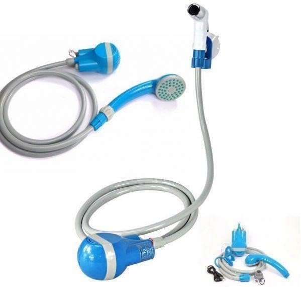 Portable shower pump and head