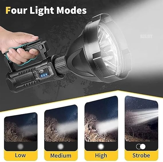 W5120 Rechargeable LED Flashlight – XHP Beads, 4 Modes – image 4