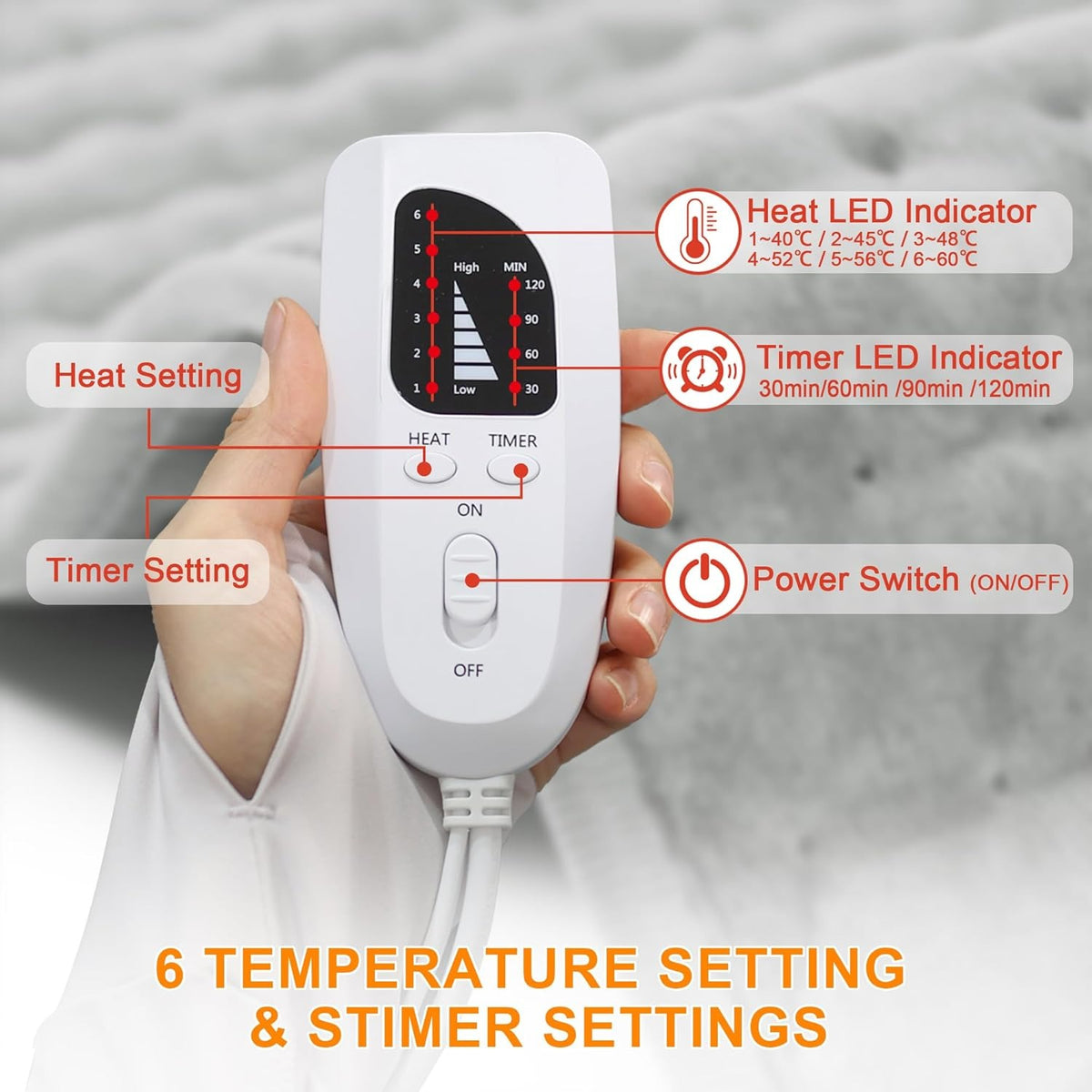 Electric Heating Pad – Back, Neck and Shoulders – image 4