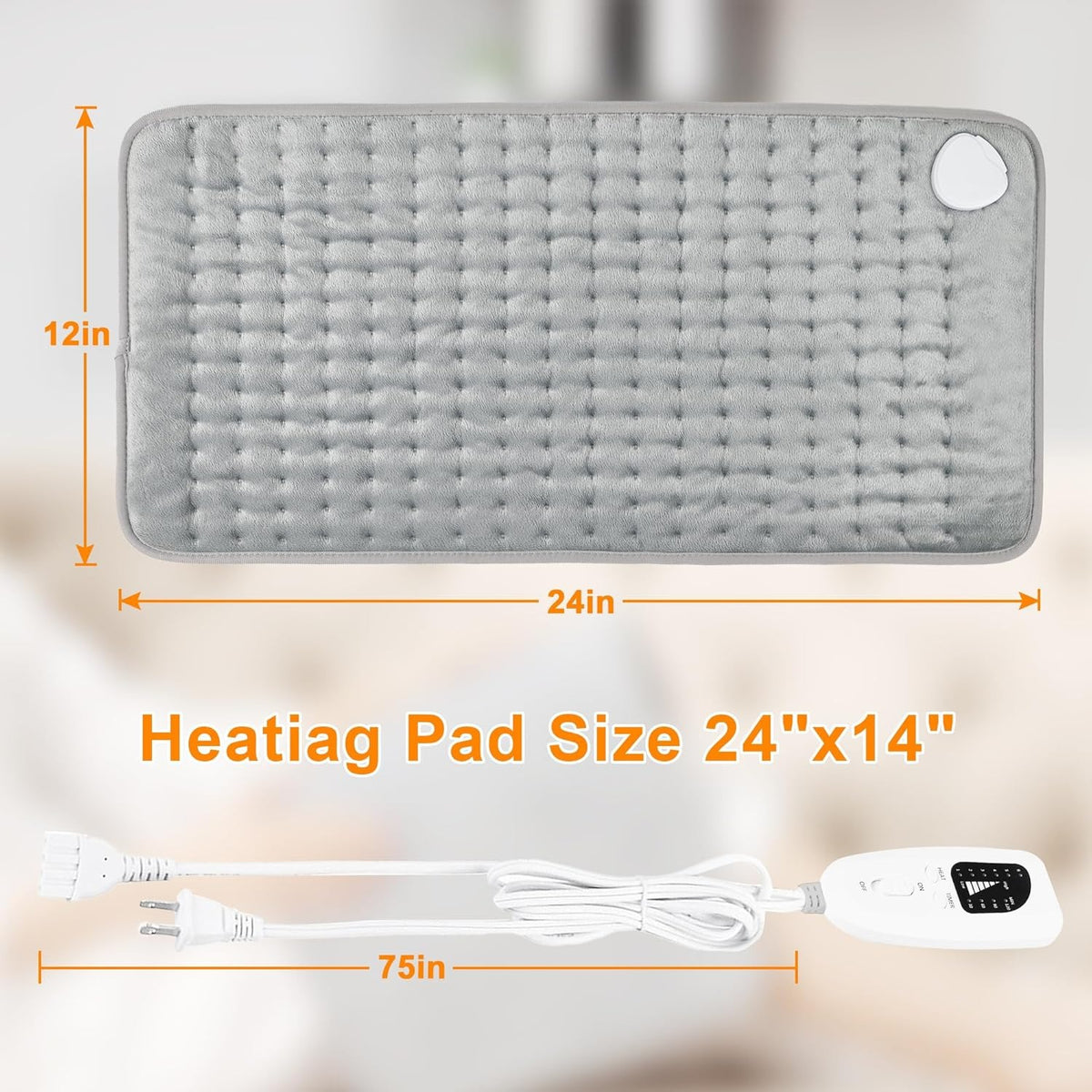 Electric Heating Pad – Back, Neck and Shoulders – image 3