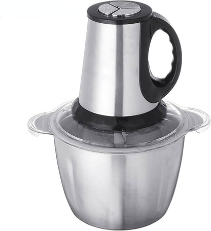 Electric meat grinder with stainless steel bowl
