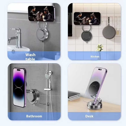 Vacuum Suction Foldable Magnetic Phone Holder – 360° Rotation – image 4