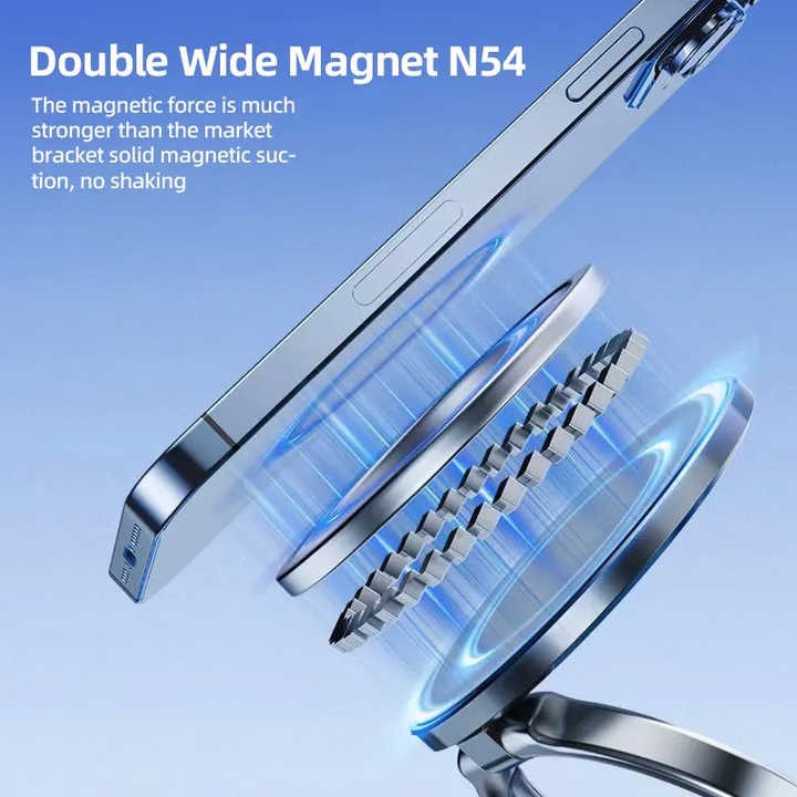 Vacuum Suction Foldable Magnetic Phone Holder – 360° Rotation – image 3
