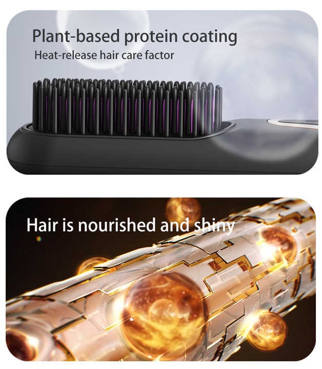Straightening brush heat levels