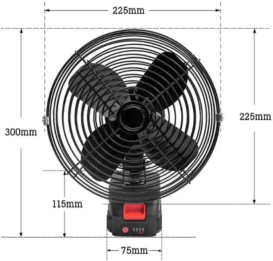 Camping fan controls