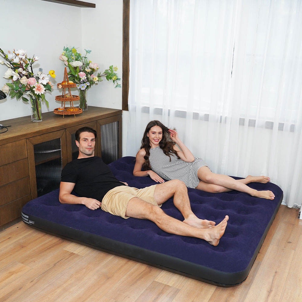 Inflatable mattress for camping