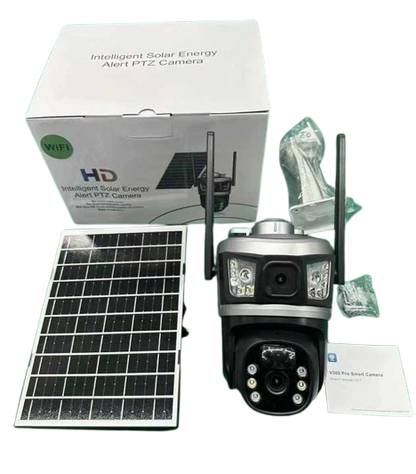 Solar Security Camera – 4G SIM / Wi-Fi, Dual Lens, Night Vision – image 1