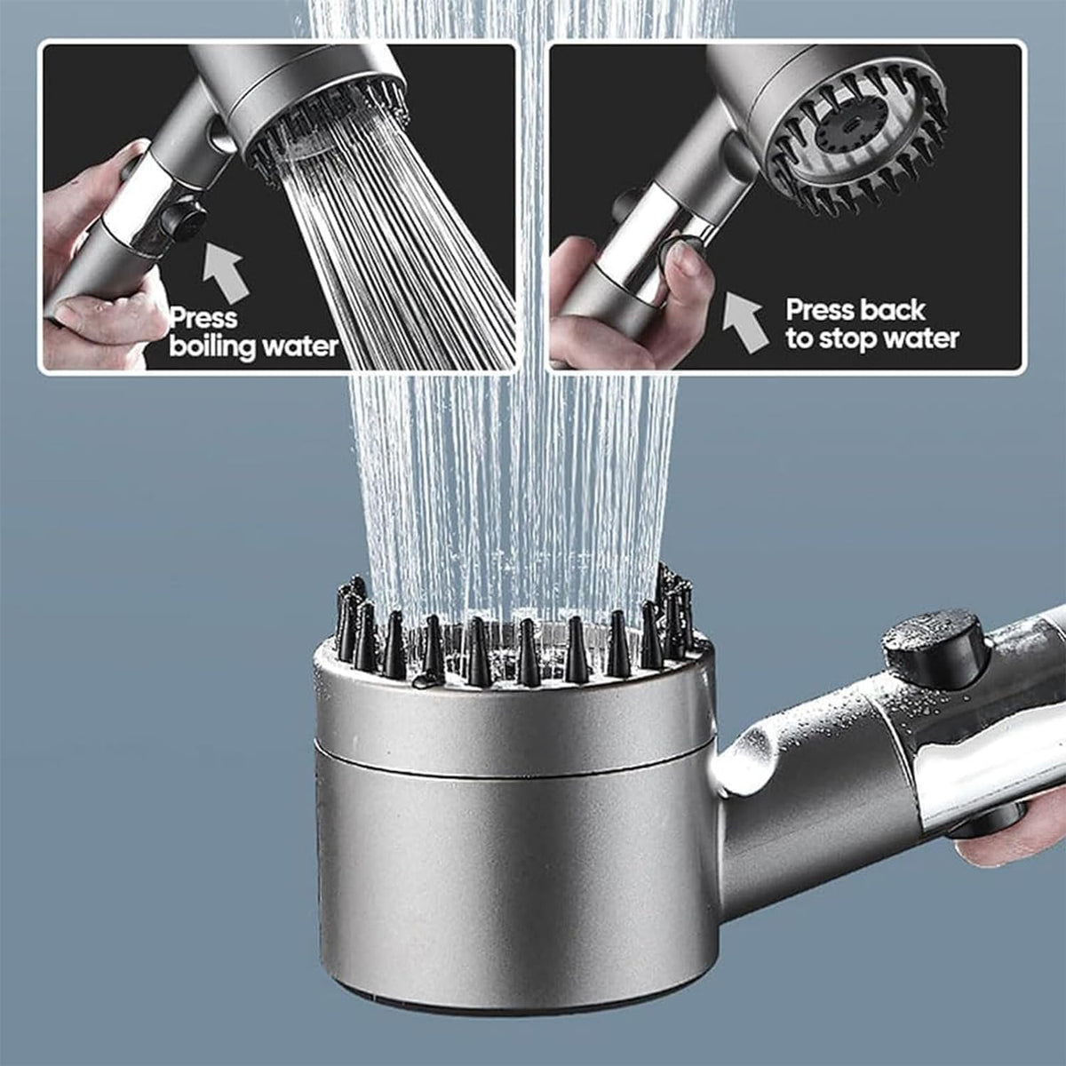 Scalp Massage Shower Head with Filter – Handheld – image 7