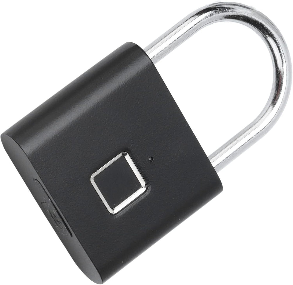 Fingerprint padlock on a locker