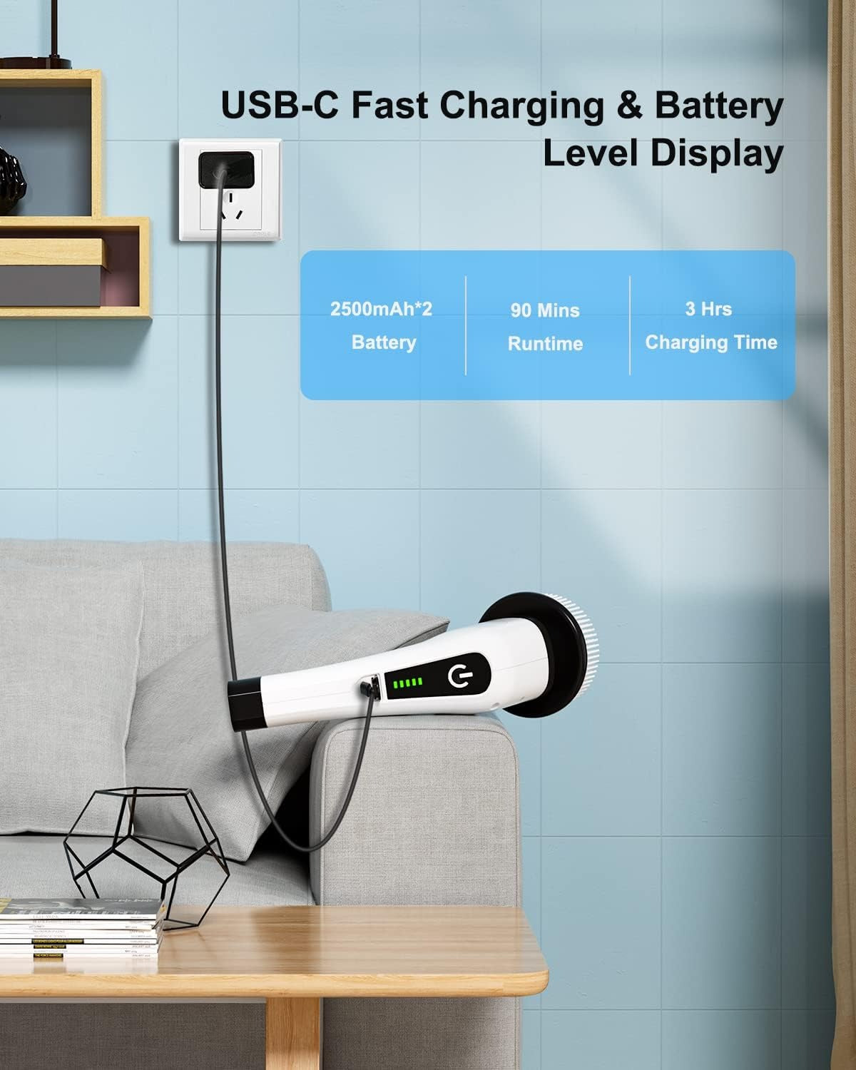 9-in-1 Electric Spin Scrubber – Cordless Cleaning Brush – image 4