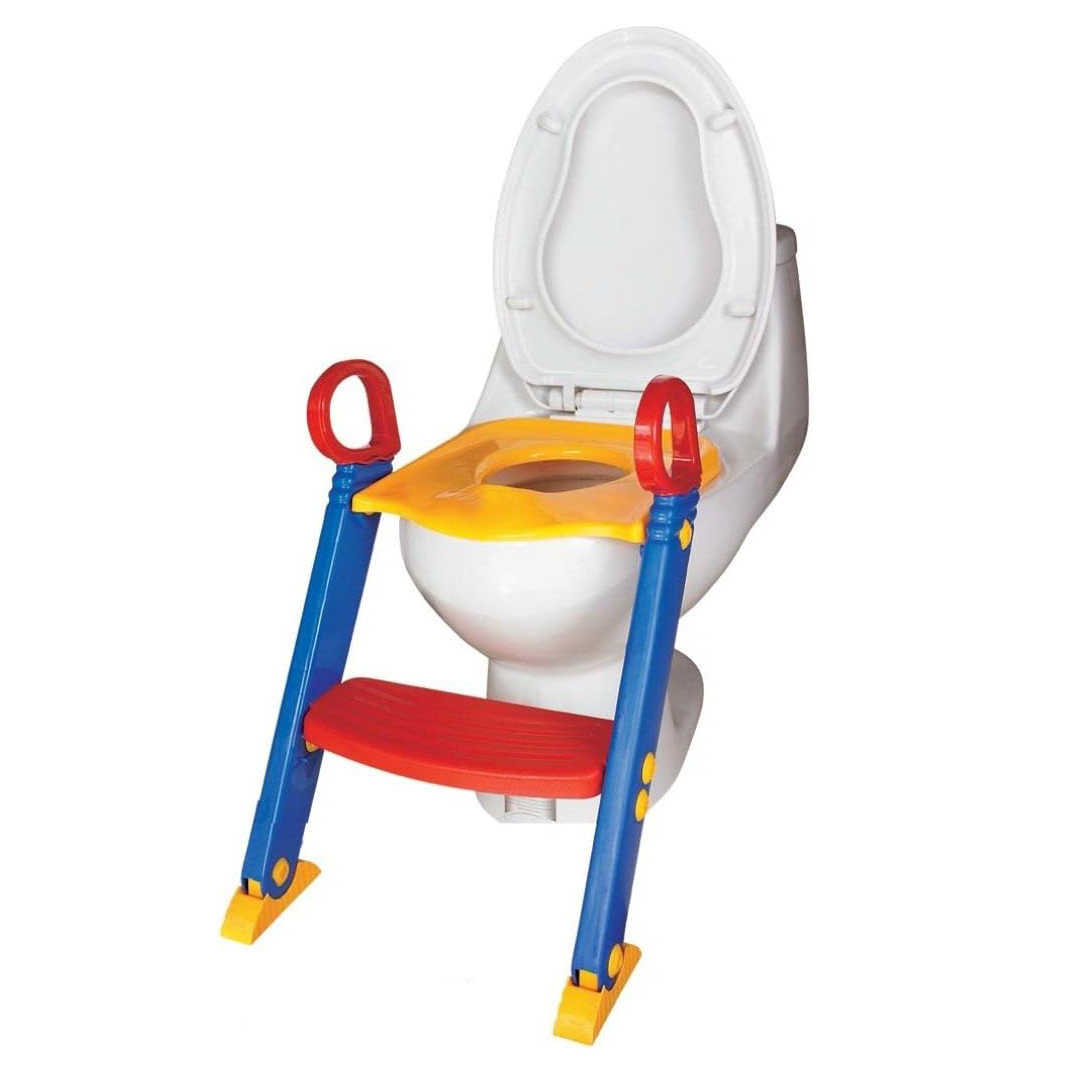Kids Toilet Training Seat with Step and Handles – image 5