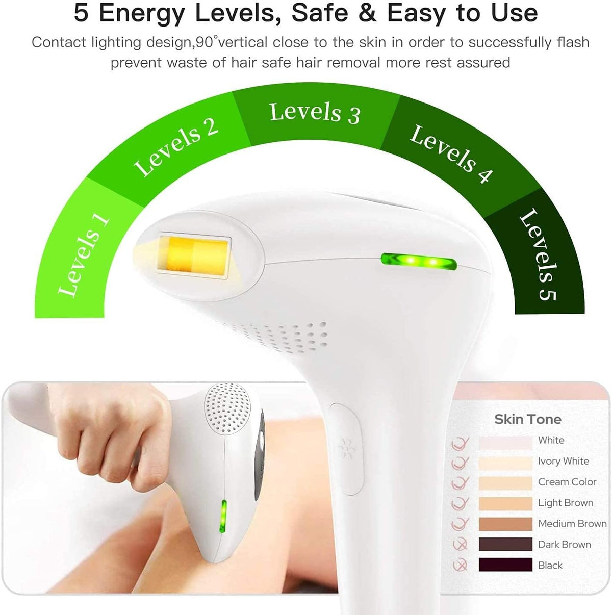 IPL Hair Removal System – 5 Energy Levels, Auto Mode – image 4