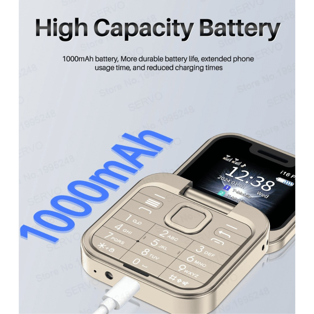 Mini Foldable Flip Phone – Dual SIM, 1.77-inch Screen – image 4